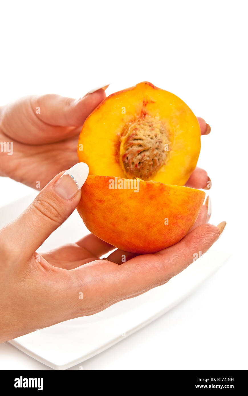 Small peach cut out hires stock photography and images Alamy