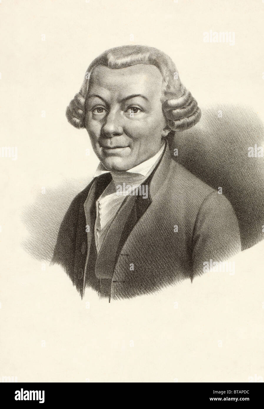 Paul Joseph Barthez, 1734 – 1806. French physician, physiologist, and encyclopedist. Stock Photo