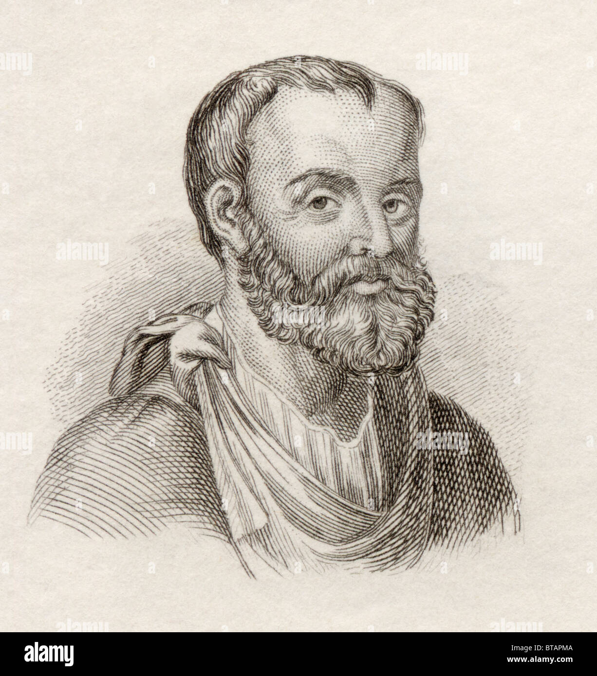 Aelius Galenus or Claudius Galenus, AD129 to c.199/217, aka Galen of Pergamon. Roman physician, surgeon and philosopher. Stock Photo