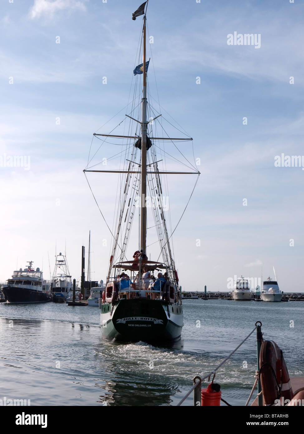 The quays from Sailing Ship the Schooner Appledore off Key West in