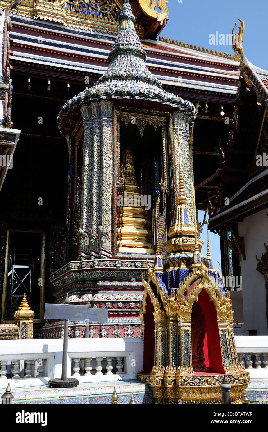 The Grand Palace Bangkok Thailand Wat Phra Kaew Temple of the Emerald Buddha Wat Phra Sri Rattana Satsadaram Stock Photo