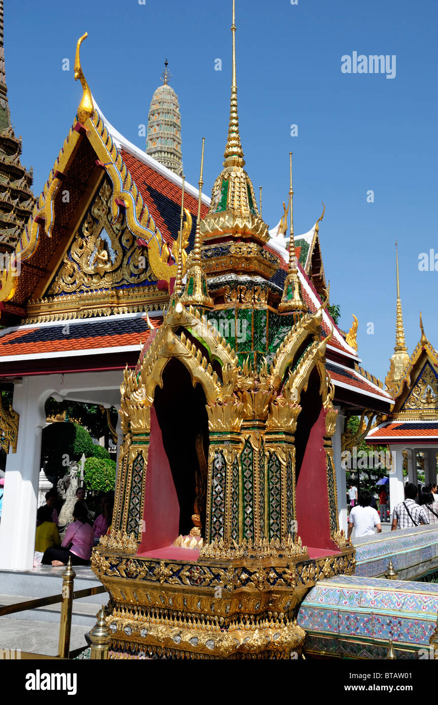 The Grand Palace Bangkok Thailand Wat Phra Kaew Temple of the Emerald Buddha Wat Phra Sri Rattana Satsadaram Stock Photo