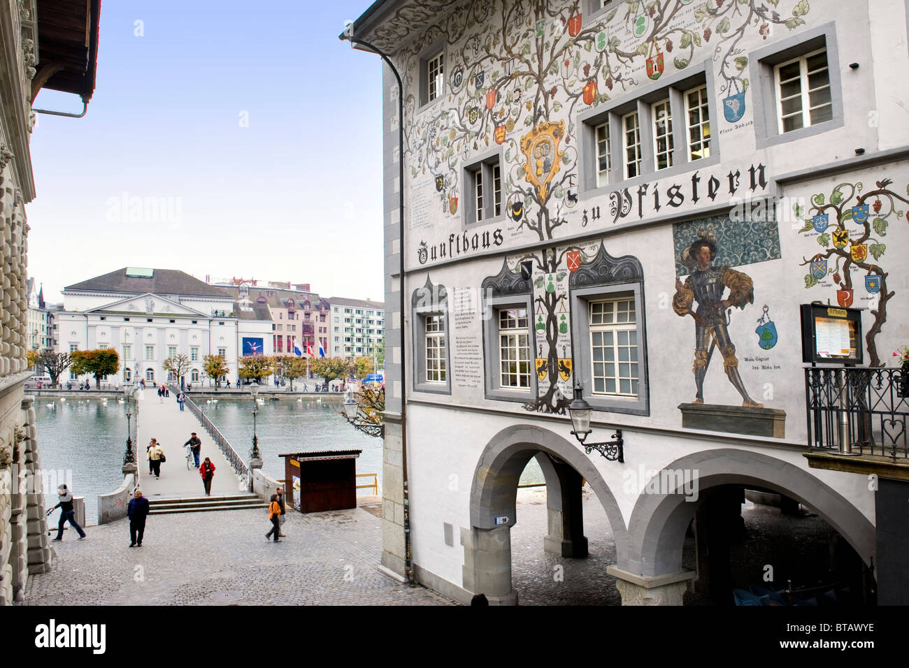 Traditional restaurant, Lucerne, Switzerland Stock Photo Alamy