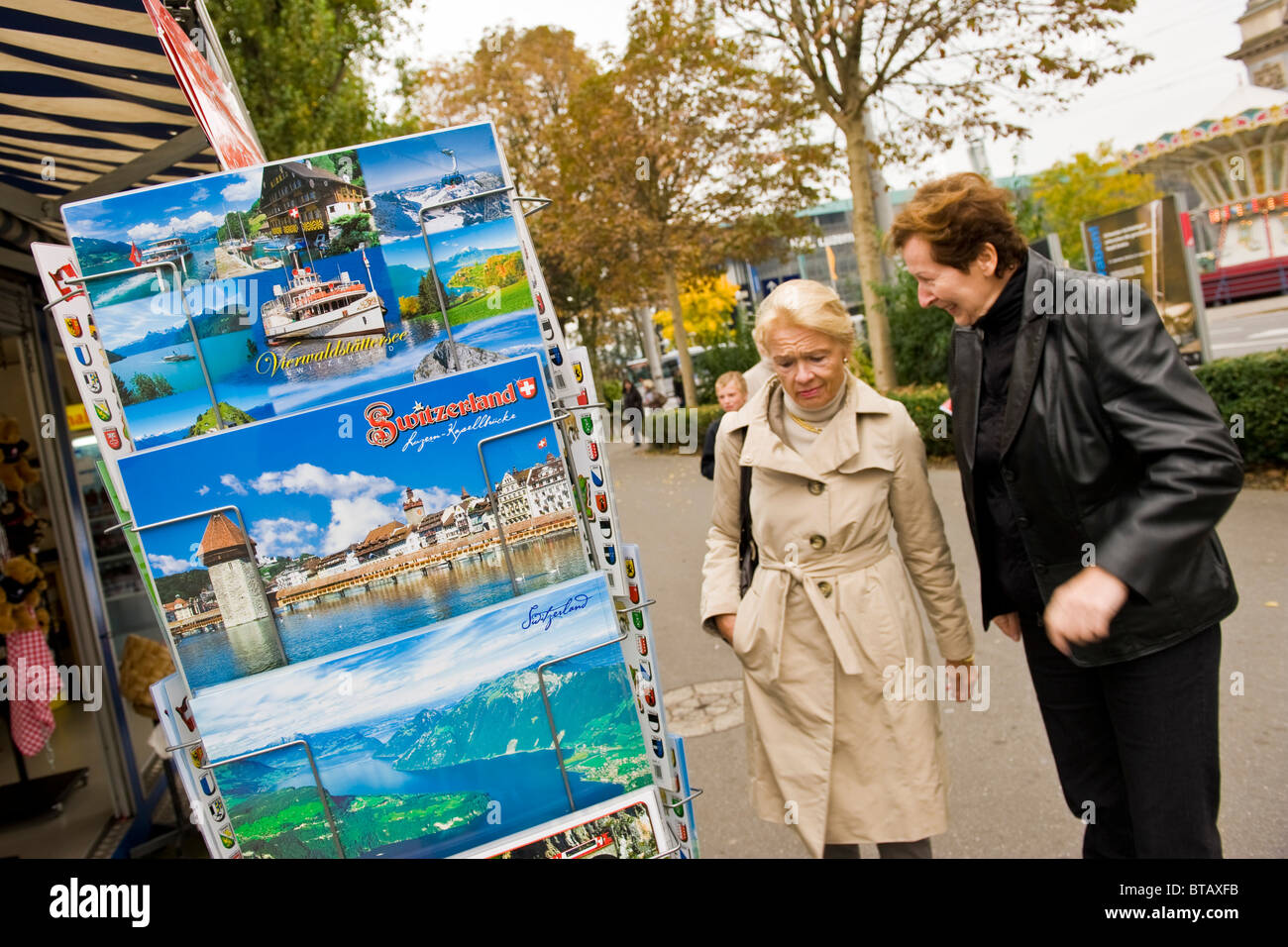 Postcards from Lucerne, Switzerland Stock Photo