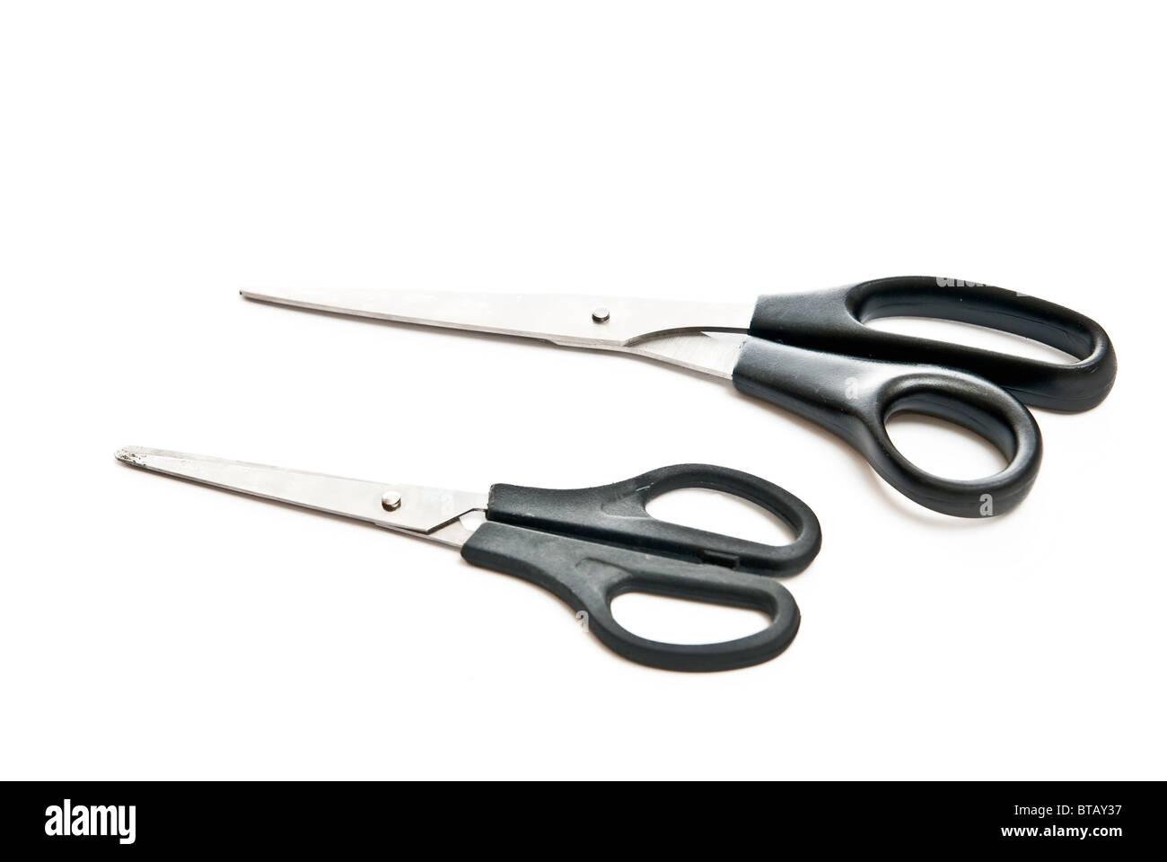 Two scissors Cut Out Stock Images & Pictures - Alamy