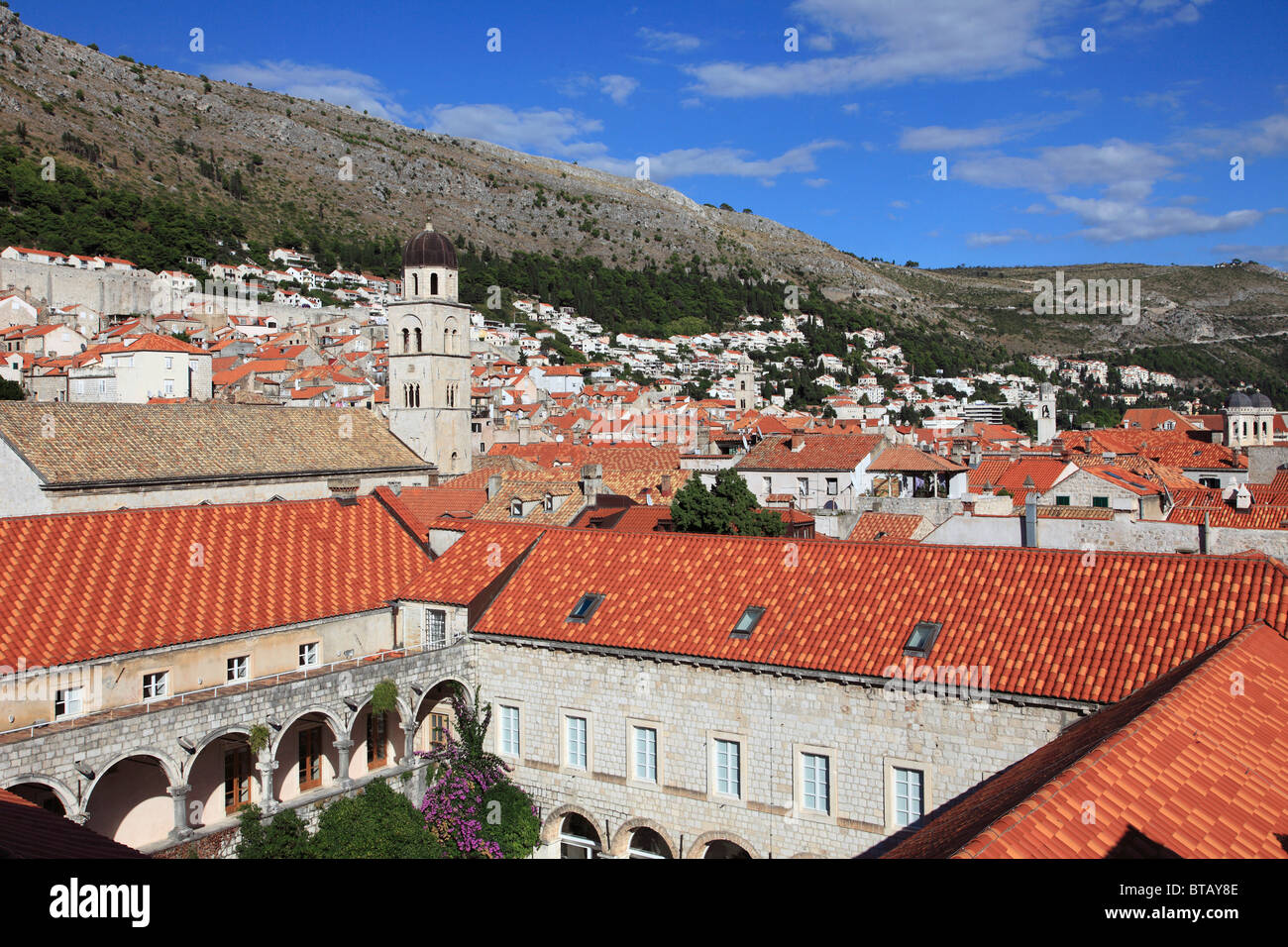 Croatia, Dubrovnik, St Claire's Convent, Franciscan Monastery, general view, Stock Photo