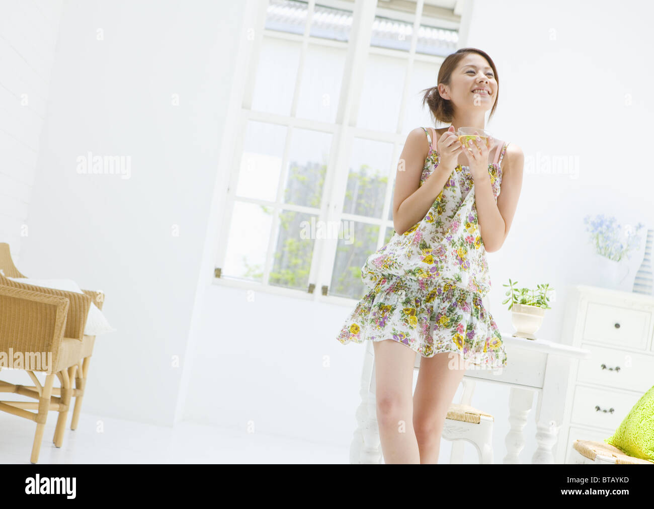 Young woman relaxing Stock Photo - Alamy