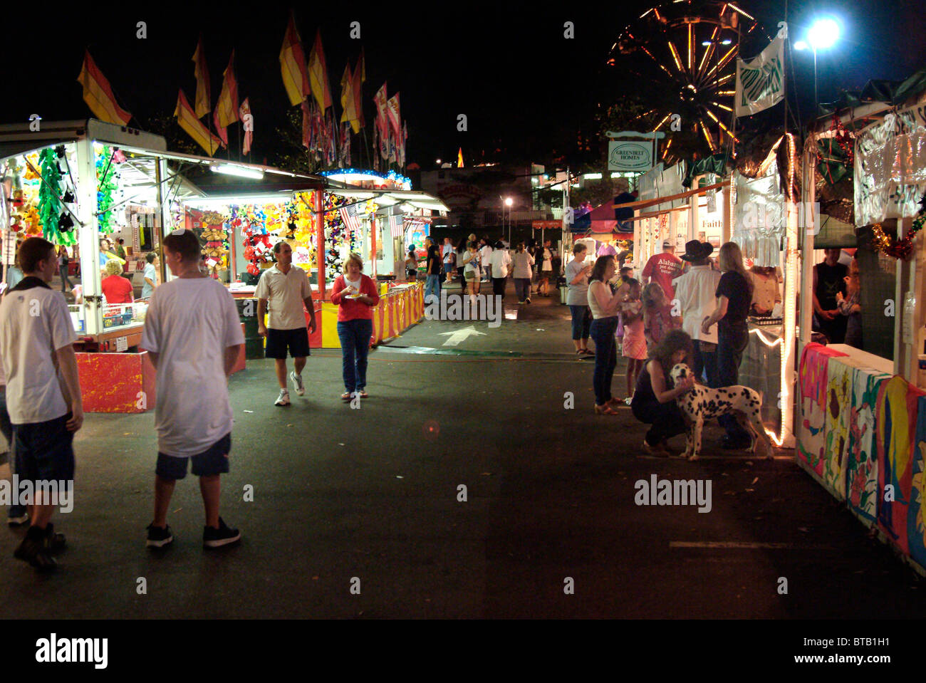 Labor Day festival at night Stock Photo Alamy