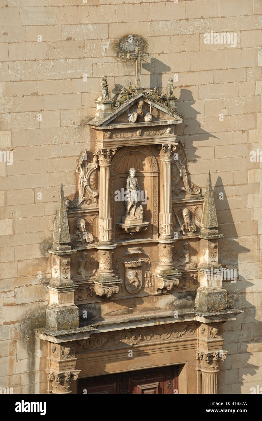 São João de Almedina church entrance in Coimbra, Portugal Stock Photo