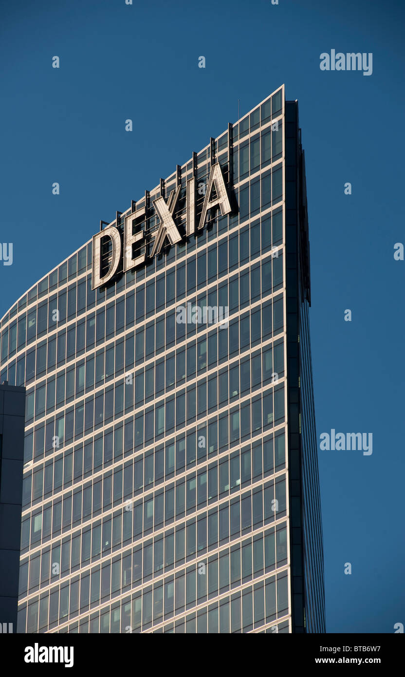 Paris, France, Corporate Headquarters Buildings, French Companies, La Défense Commercial Center, Dexia Bank, real estate france Stock Photo