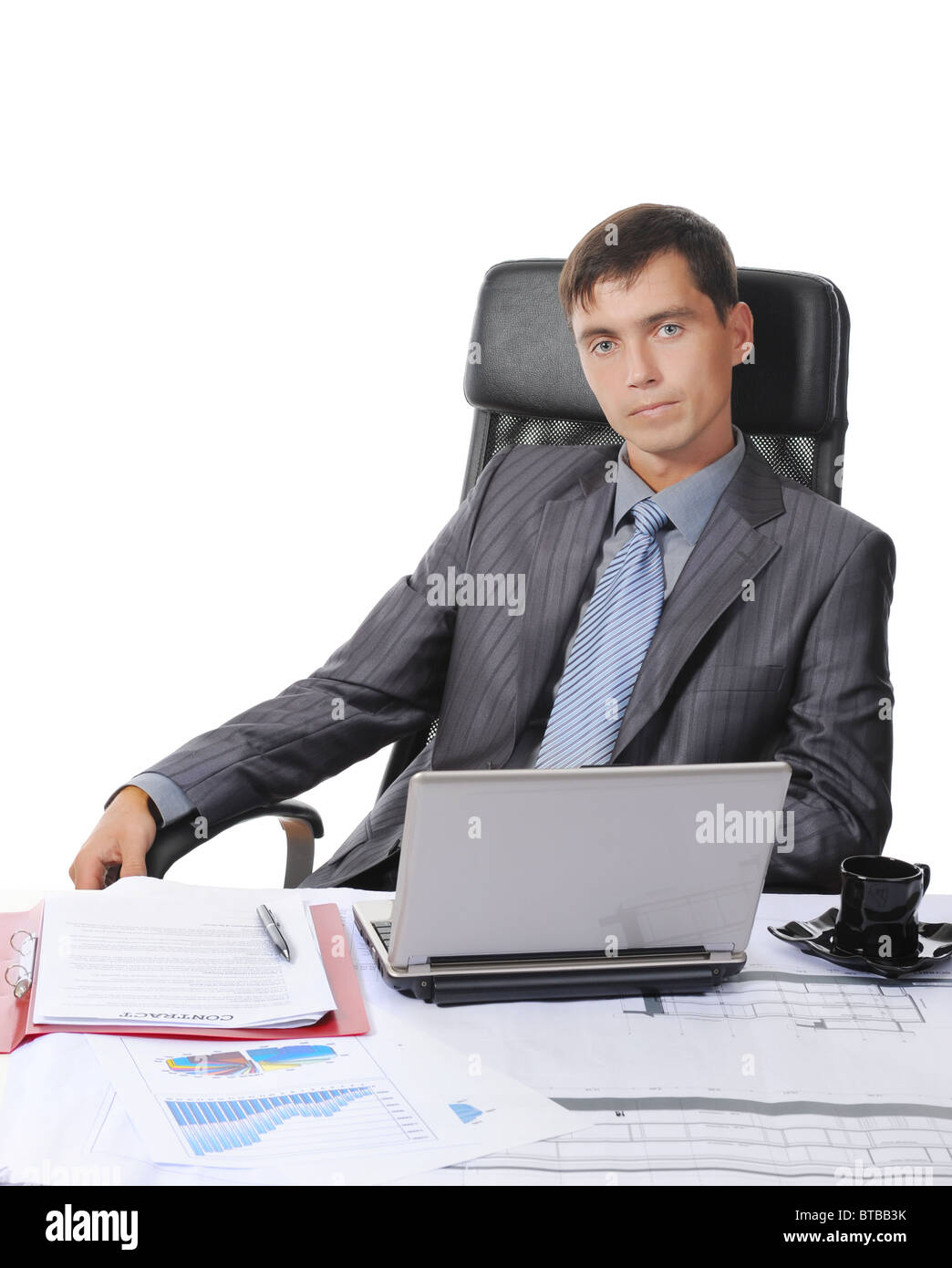 Business people manager notebook Cut Out Stock Images & Pictures - Alamy
