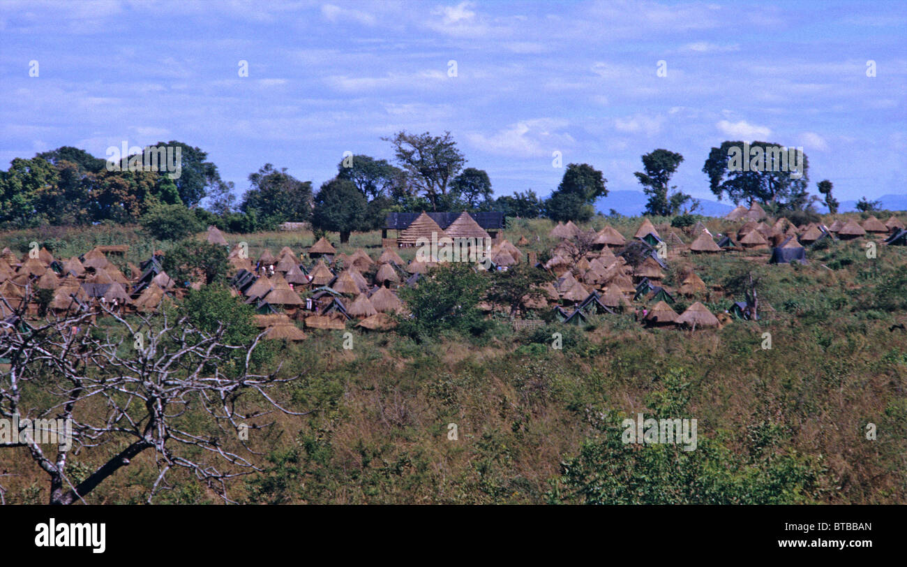 village in Uganda Stock Photo