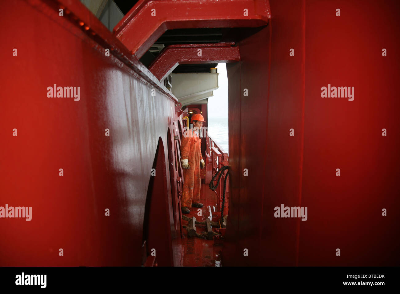 container transport in Holland Stock Photo