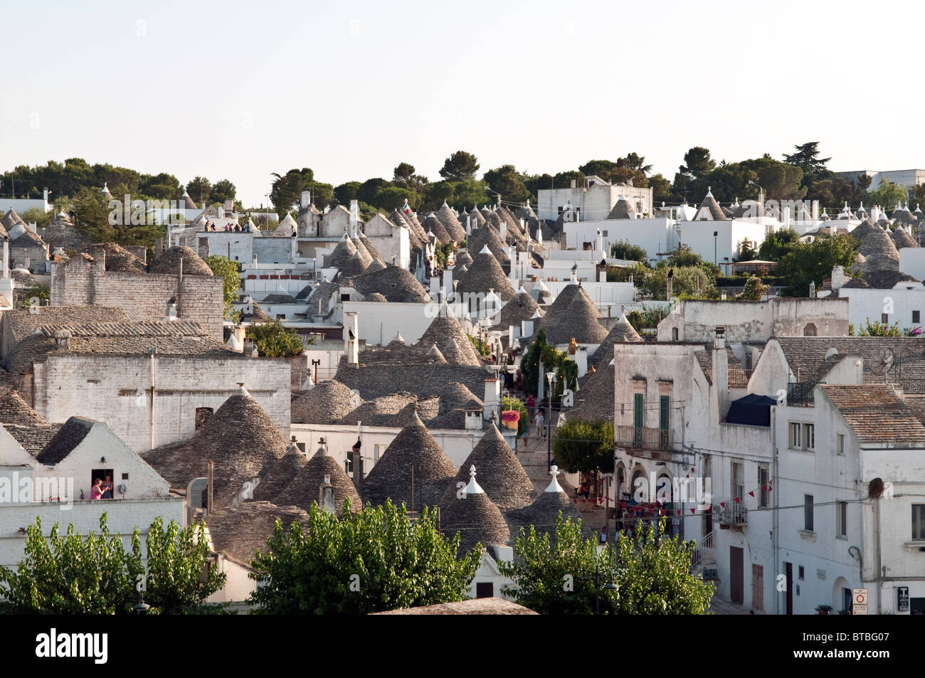 Italia Italie Puglia Italy Alberobello Trulli Houses Of Stock Photo Alamy