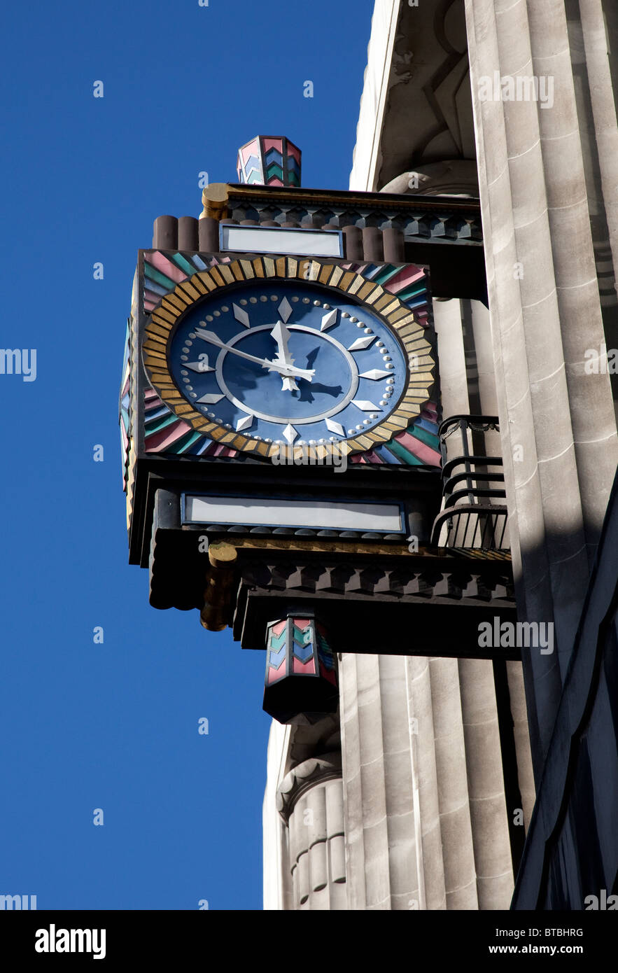 Clock on Peterborough Court, Fleet Street, London Goldman Sachs