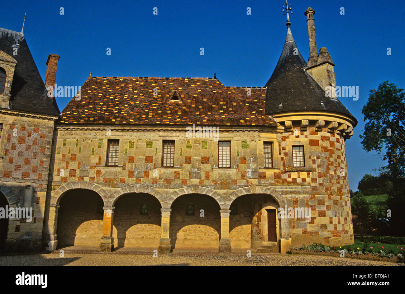 Traditional Normandy architecture and building Stock Photo - Alamy