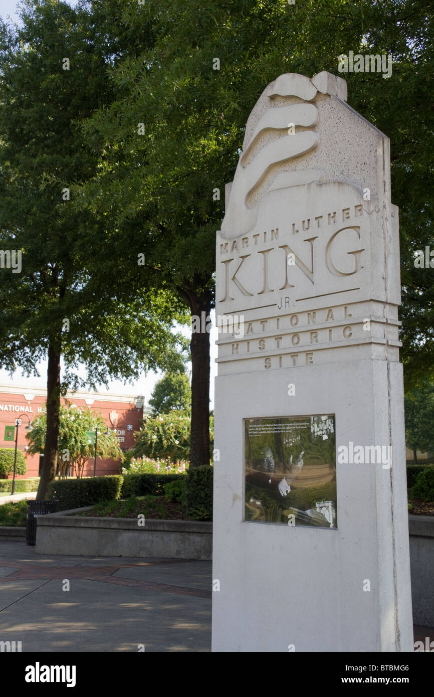 National Historic Site Martin Luther King Jr in Atlanta Georgia USA ...
