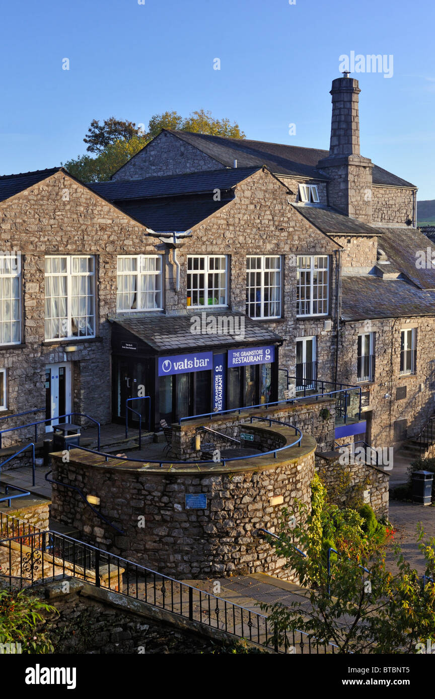 Vats Bar and the Grainstore Restaurant. The Brewery Arts Centre, Highgate, Kendal, Cumbria, England, United Kingdom, Europe. Stock Photo