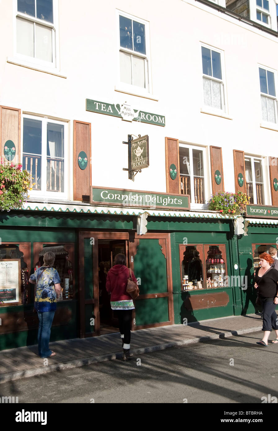Tea Room in West Looe, Cornwall, England, UK Stock Photo Alamy