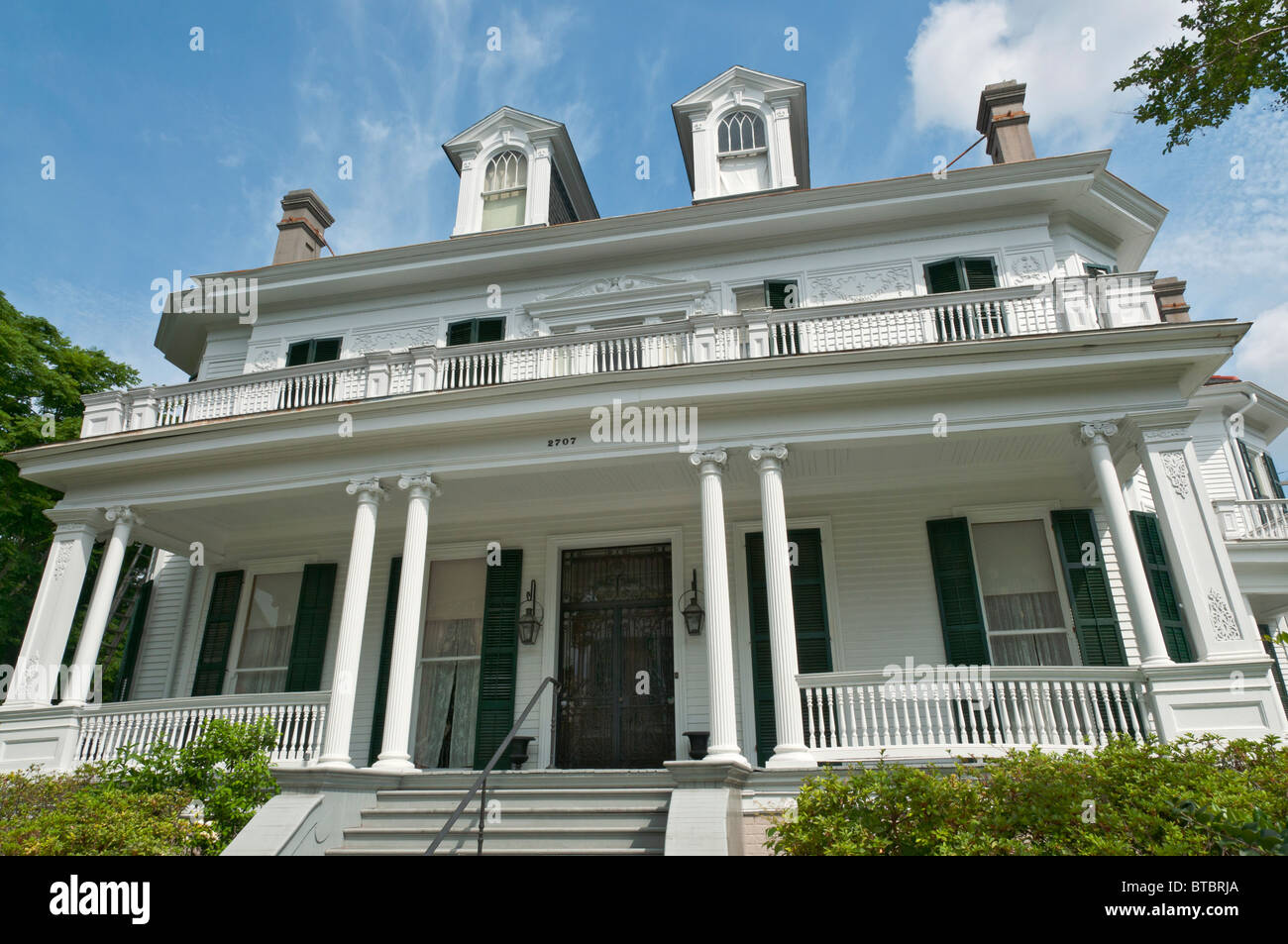 Louisiana, New Orleans, Garden District, private residence at 2707 Coliseum Street, movie location for film 'Benjamin Button' Stock Photo