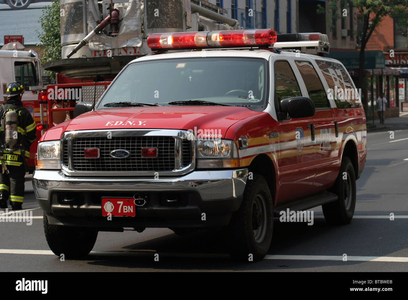 Battalion 7 fdny Stock Photo - Alamy