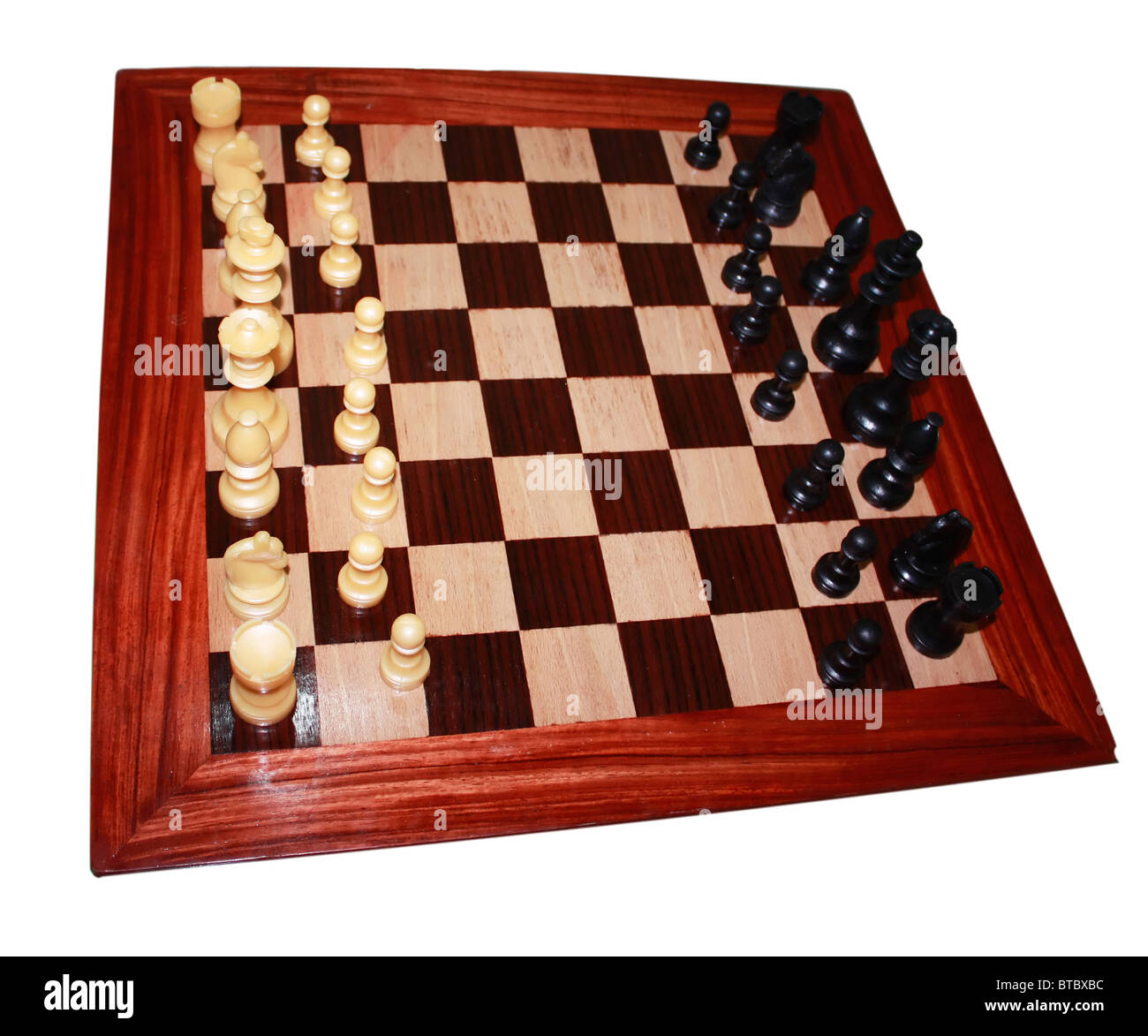 A chess board cut-out Stock Photo