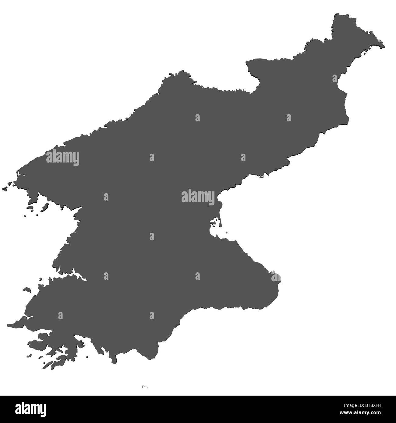 Korea map Black and White Stock Photos & Images - Alamy