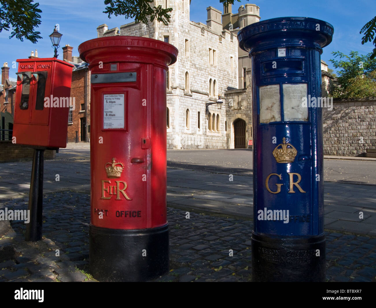 Letterboxes in Windsor Berkshire England Stock Photo