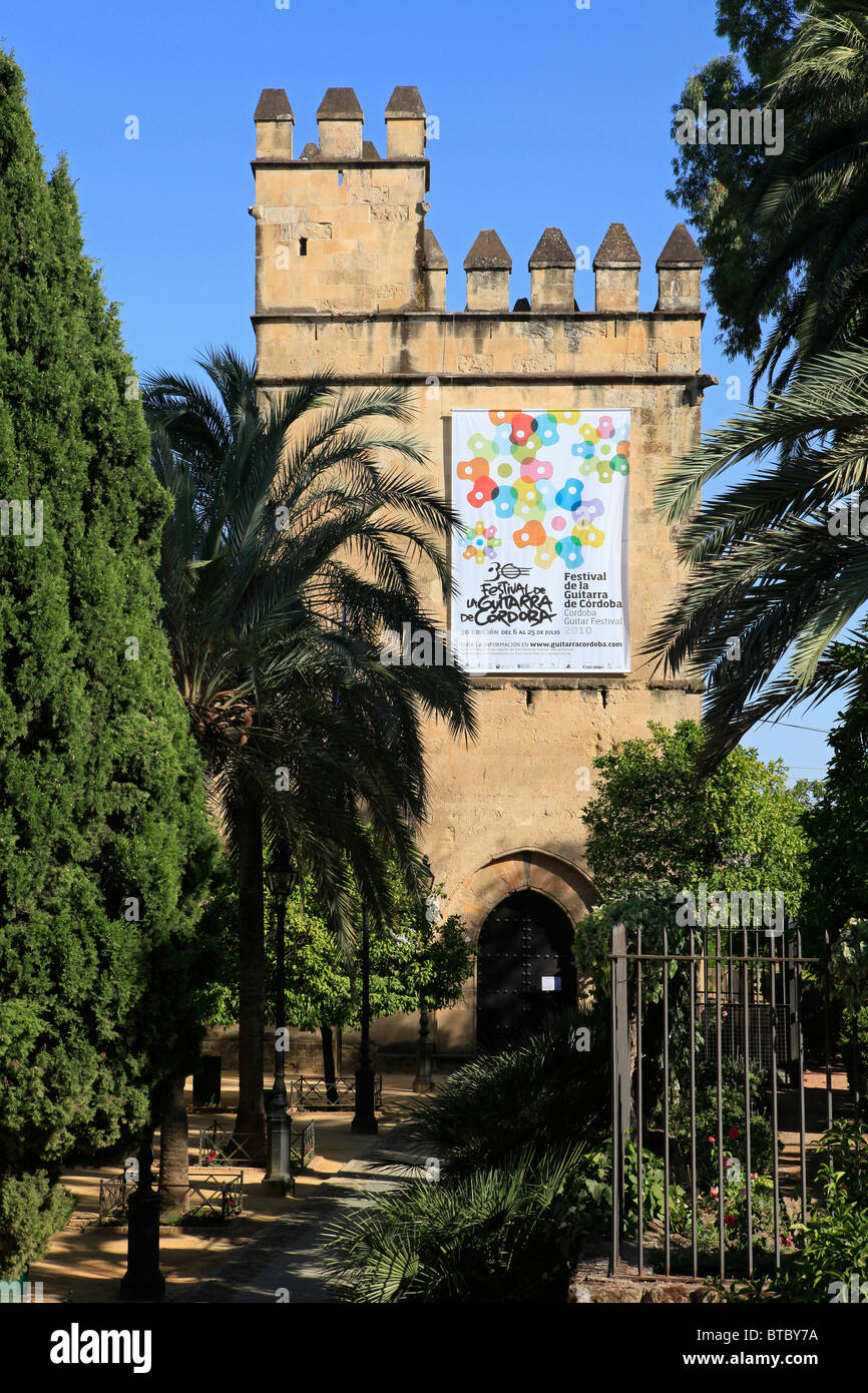 Main entrance of the Alcazar de los Reyes Cristianos in Cordoba, Spain ...