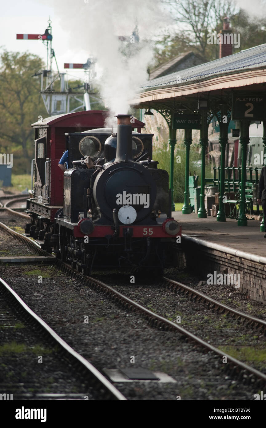 A1X Class Locomotive 55 Stepney, Bluebell Railway, Sussex, England Stock Photo