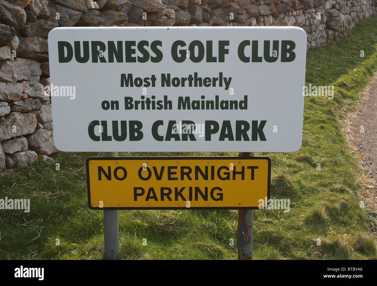 Durness Golf Club Mostly Northerly on British mainland sign Scotland ...