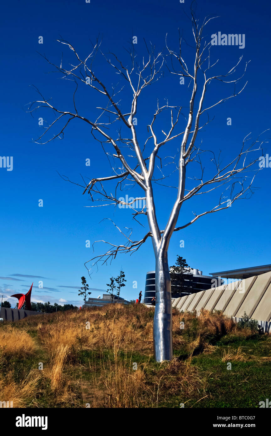Metal tree sculpture,Seattle, Washington ,USA ,US, North America Stock Photo