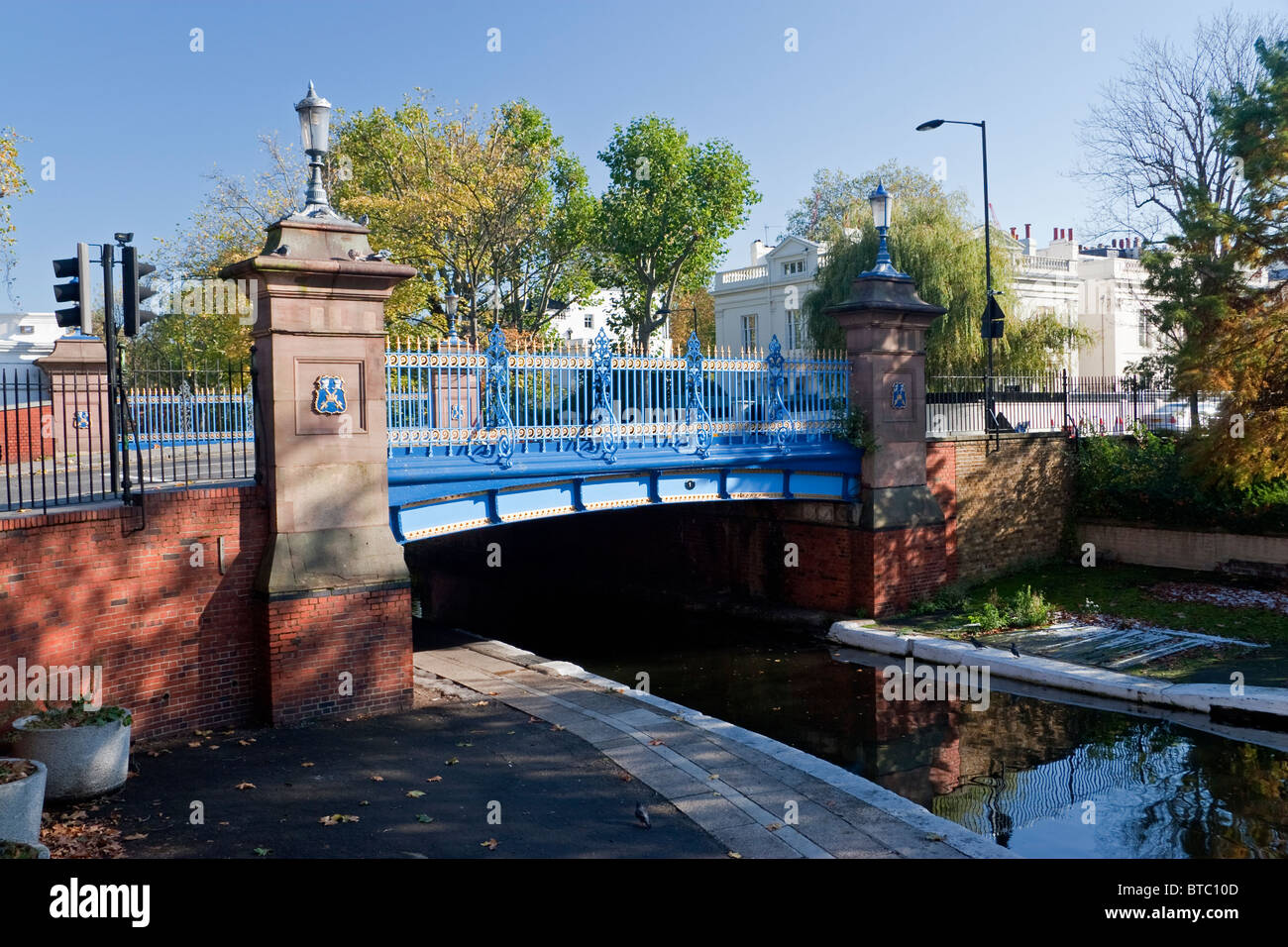 Little Venice with Warwick Avenue crossing the Regent's Canal