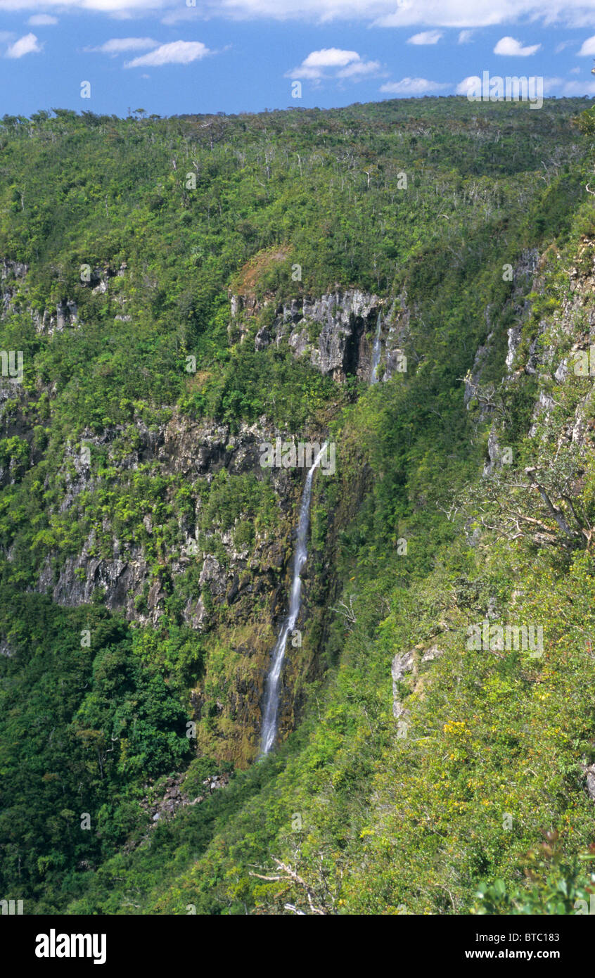 Waterfall of Black river de la riviere noire), Black river