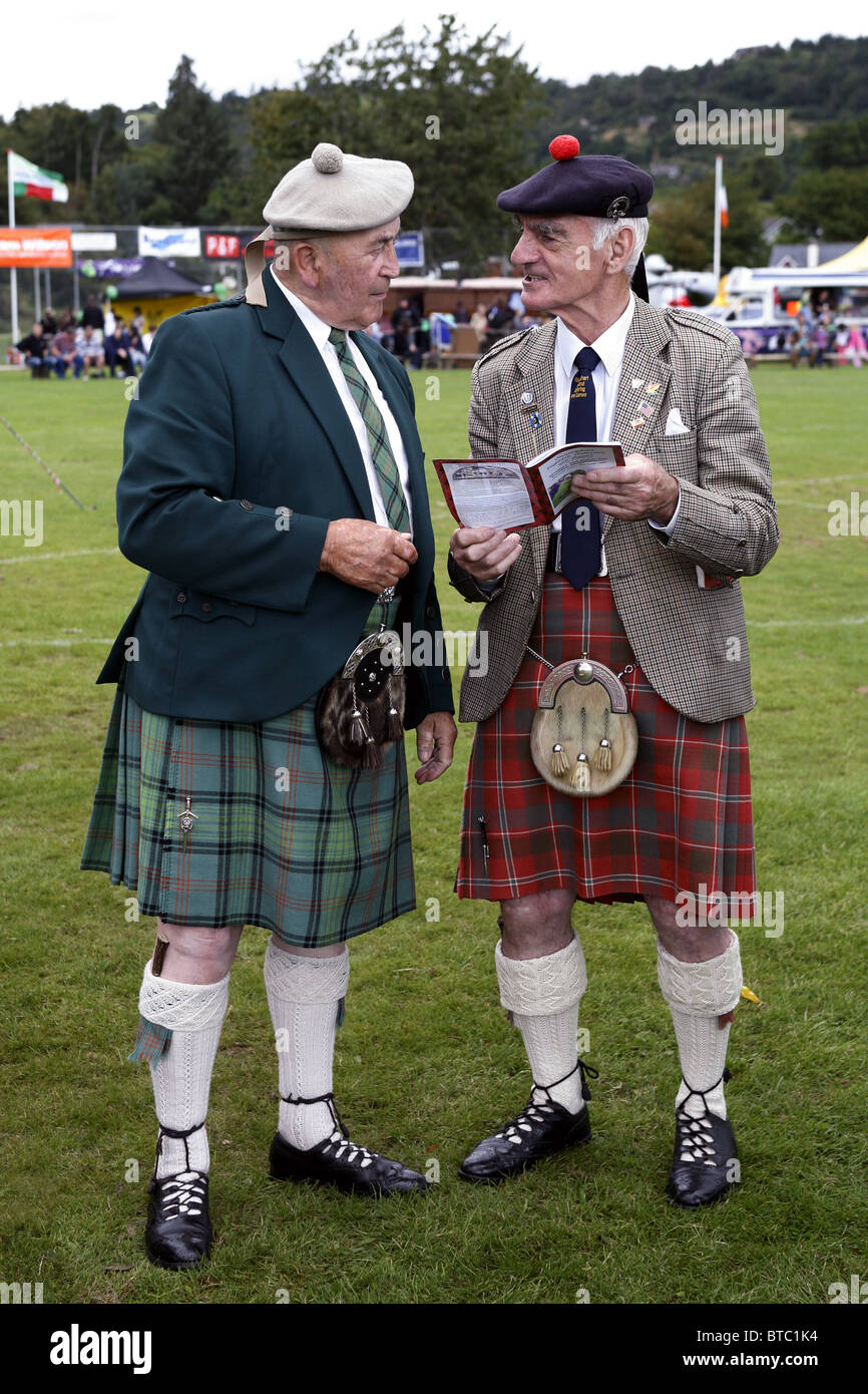 Officials, Glenurquhart Highland Gathering and Games, Blairbeg Park, Drumnadrochit, Scotland Stock Photo