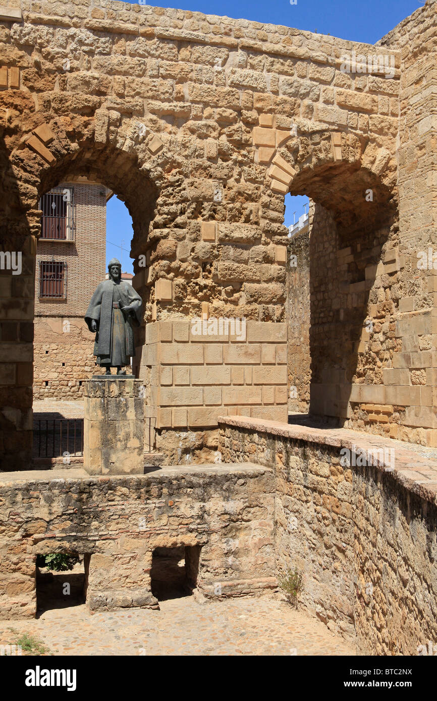 Monument to the Andalusian Muslim philosopher Ibn Hazm (994-1064) in Cordoba, Spain Stock Photo