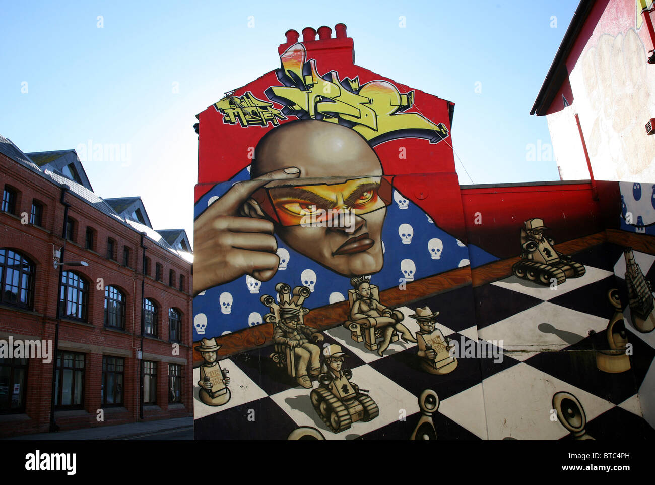 Graffiti, Kensington Street, Brighton, East Sussex, England, UK. Stock Photo