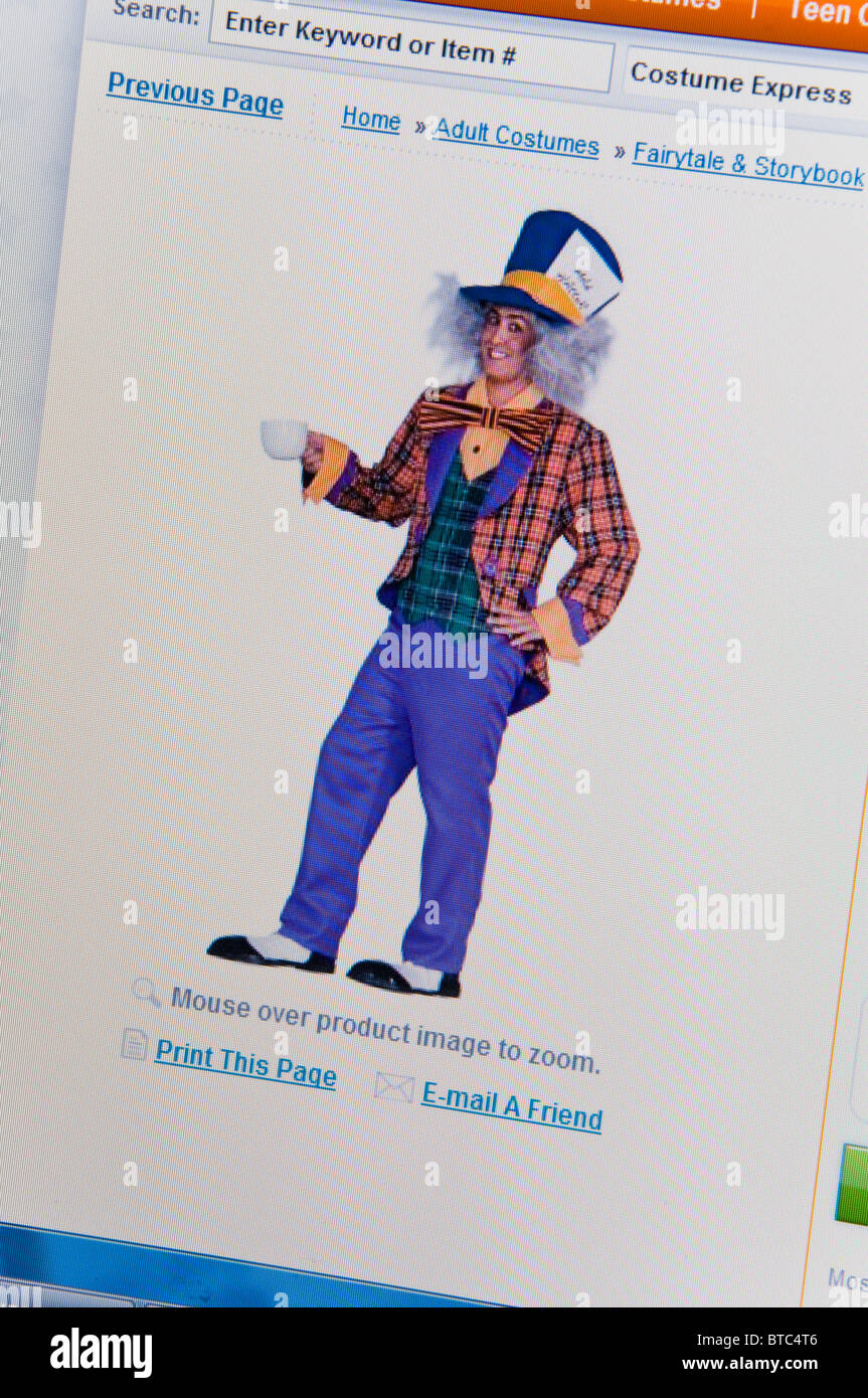 Halloween costume store website online Stock Photo Alamy