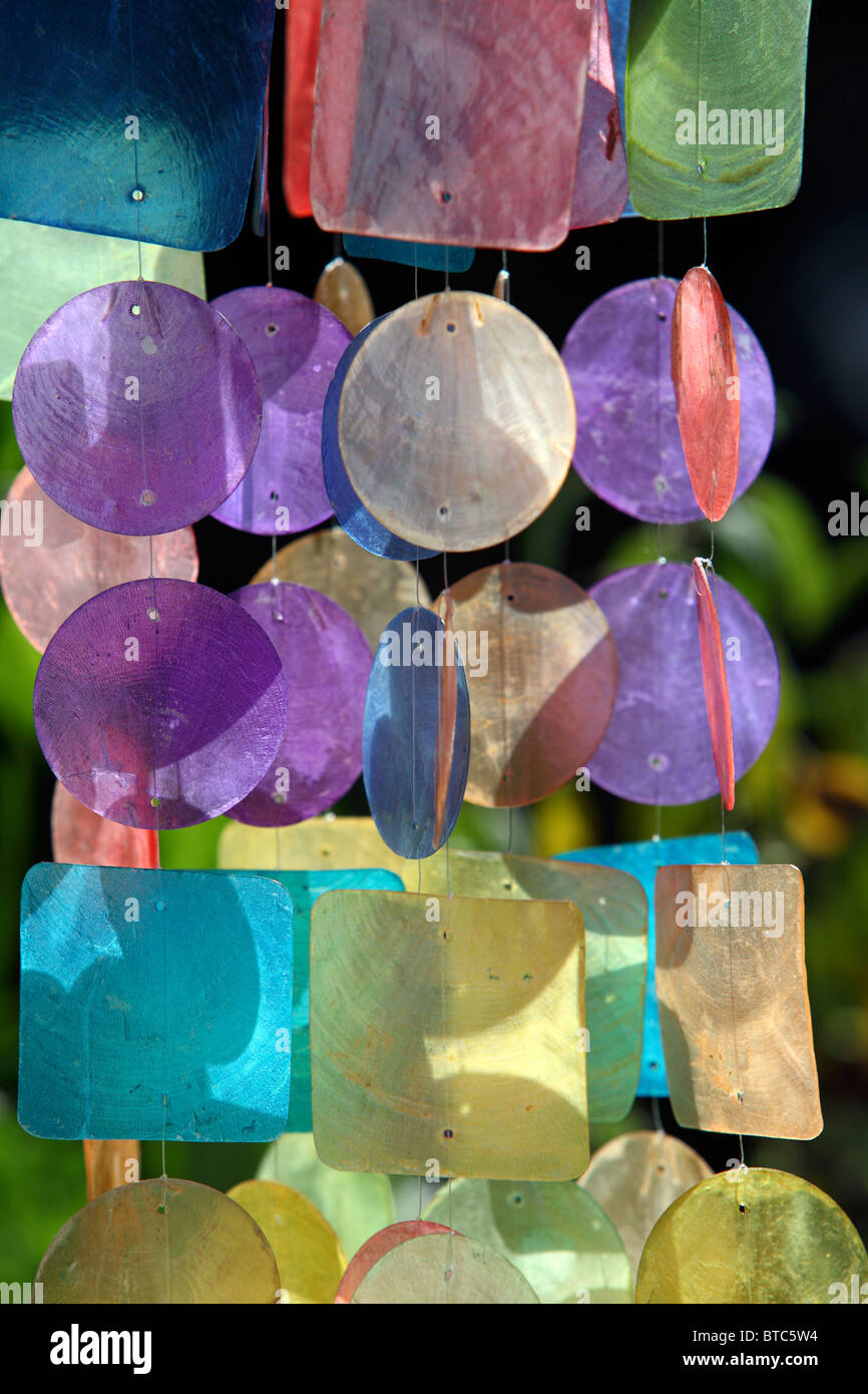 Colorful wind chime Stock Photo Alamy
