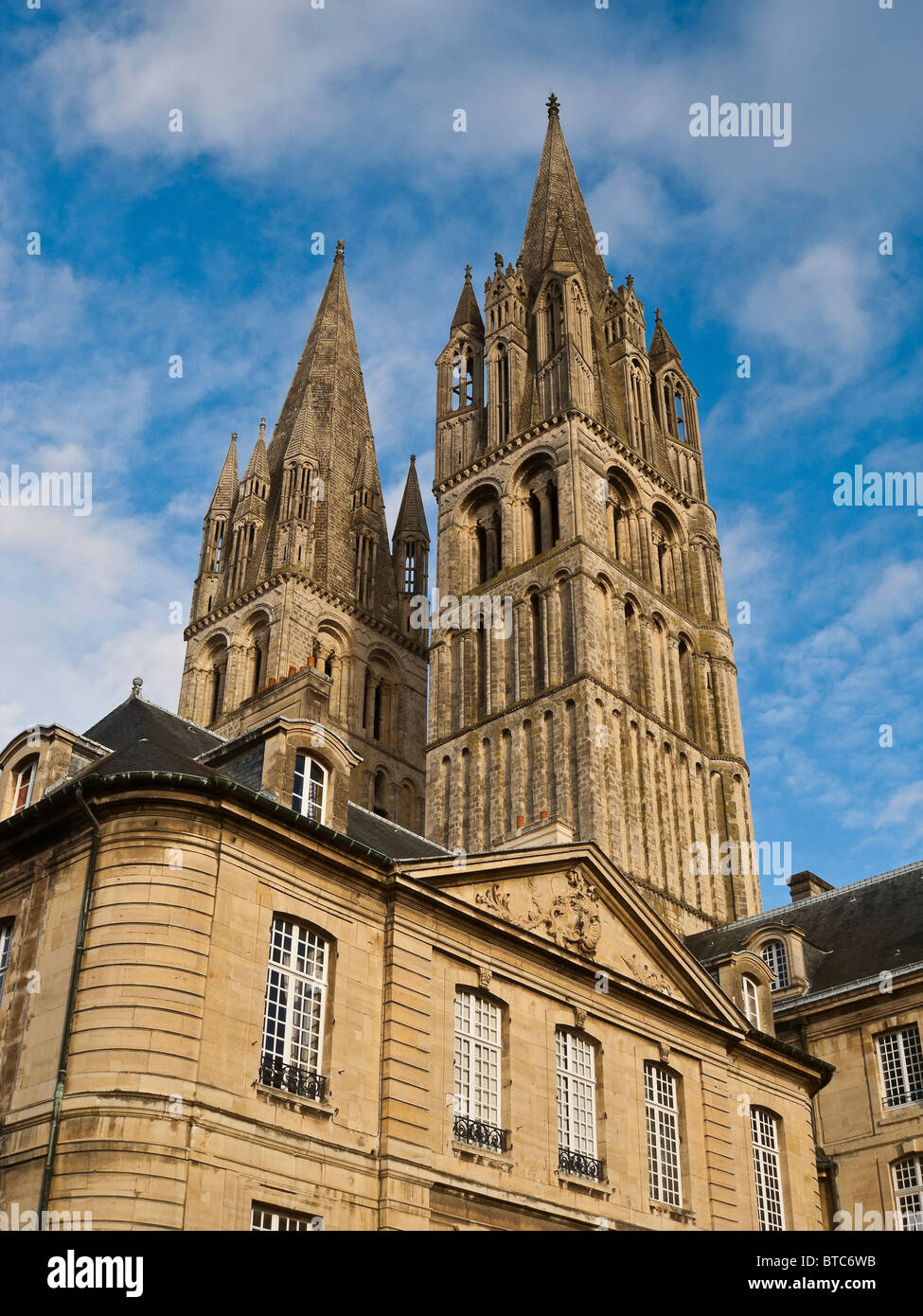 Normandy normandie caen Etienne abbaye aux hommes Stock Photo