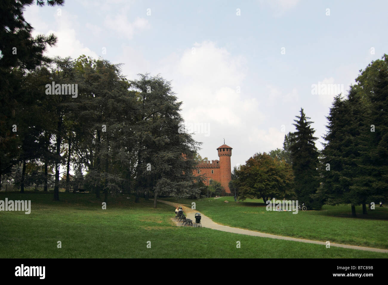 Medieval village, Turin, Italy Stock Photo Alamy