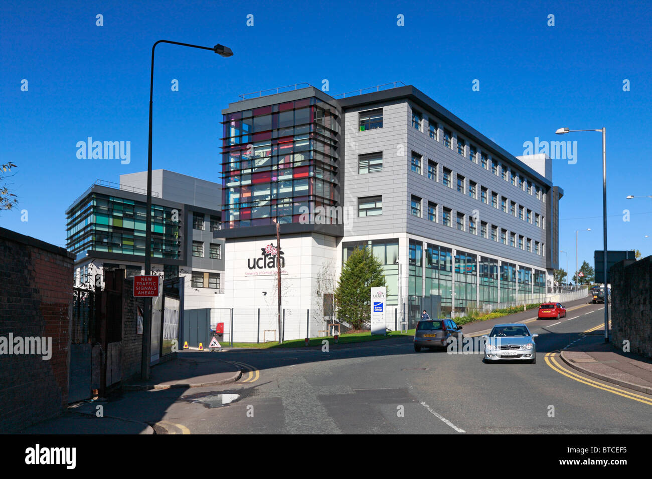 uclan University of Central Lancashire and Burnley College, Burnley, Lancashire, England, UK. Stock Photo