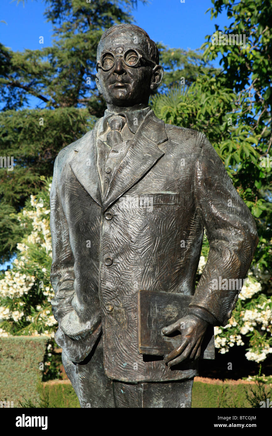 Close-up of a statue of the Andalusian politician and writer Blas Infante Perez de Vargas (1885-1936) in Ronda, Spain Stock Photo