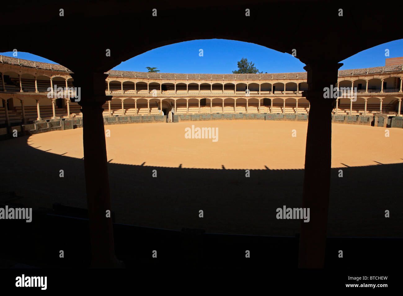 Plaza de Toros de Ronda (bullring) in Ronda, Spain Stock Photo