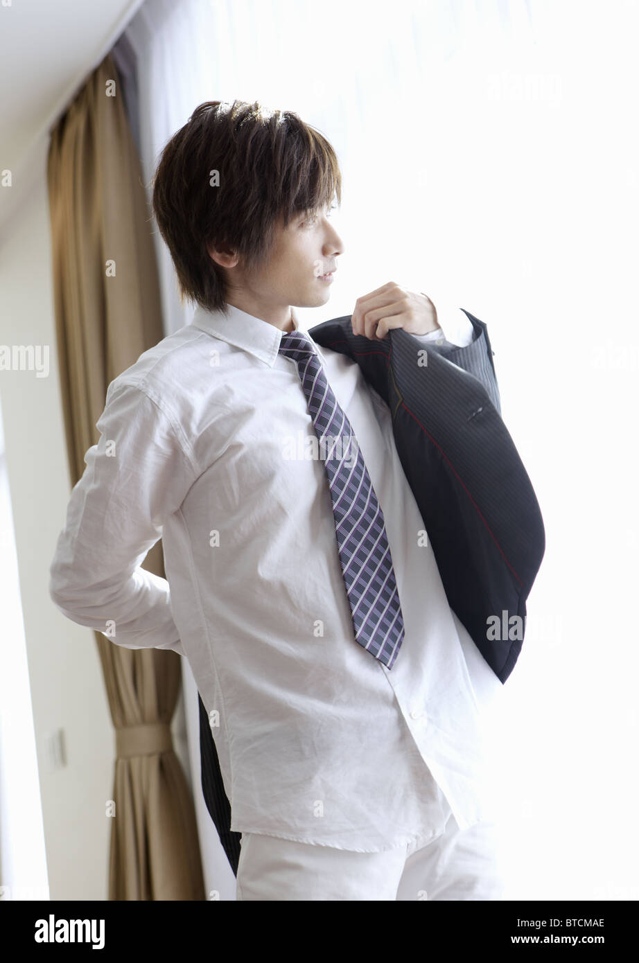 Businessman wearing suit Stock Photo - Alamy
