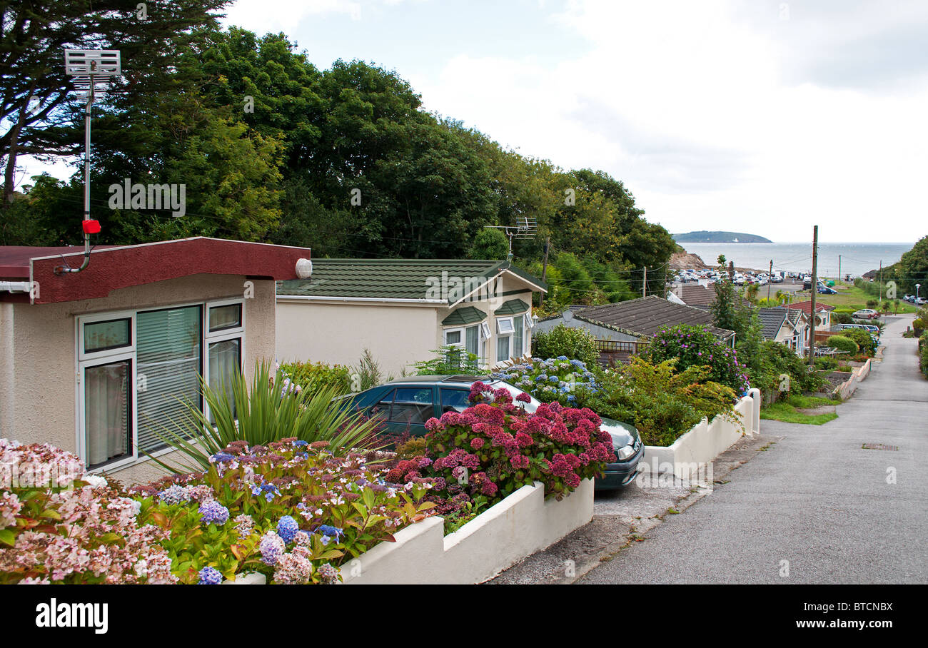 A holiday park near Falmouth in Cornwall, UK Stock Photo Alamy