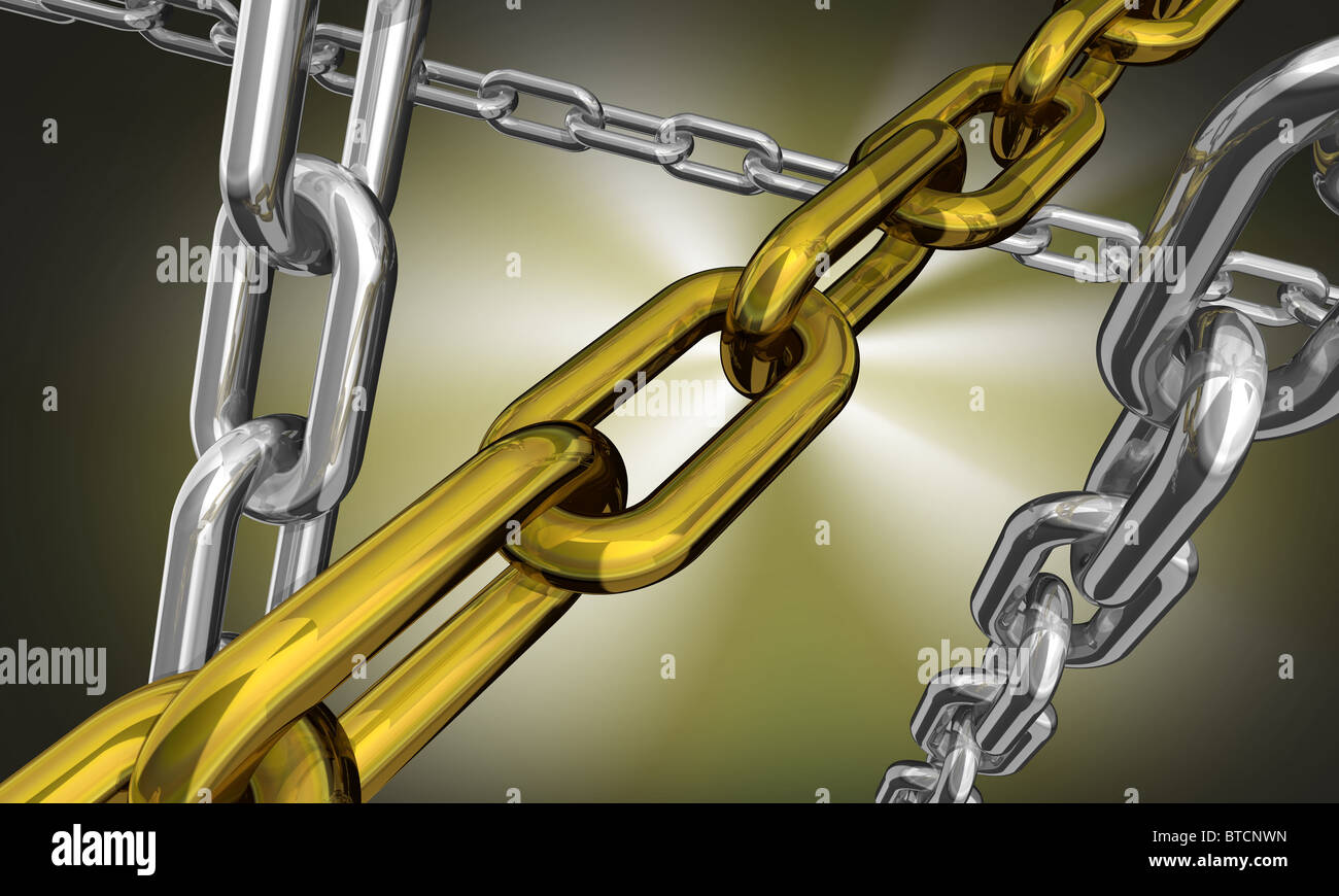Gold chains hi-res stock photography and images - Alamy