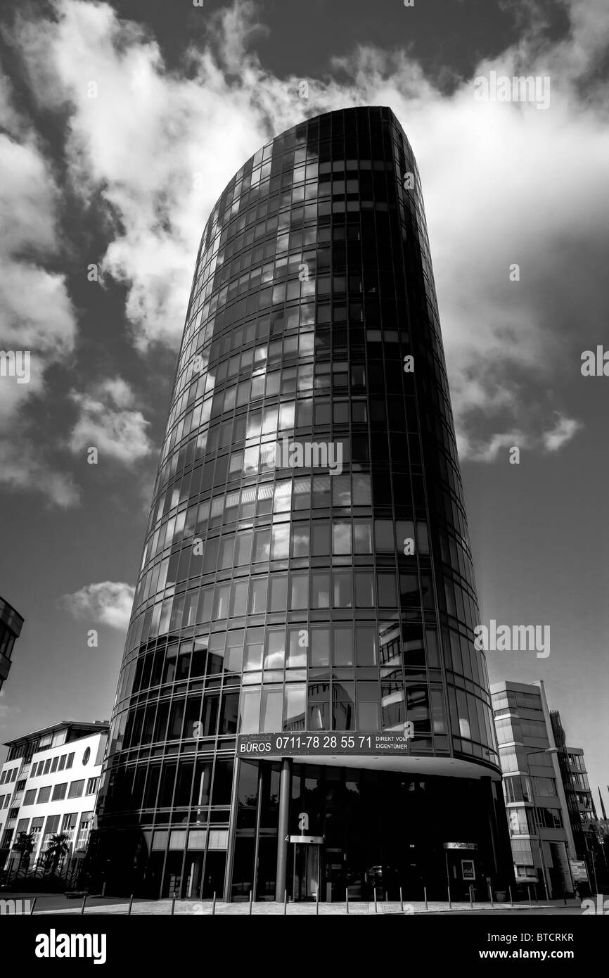 office building, black&white in stuttgart, germany Stock Photo