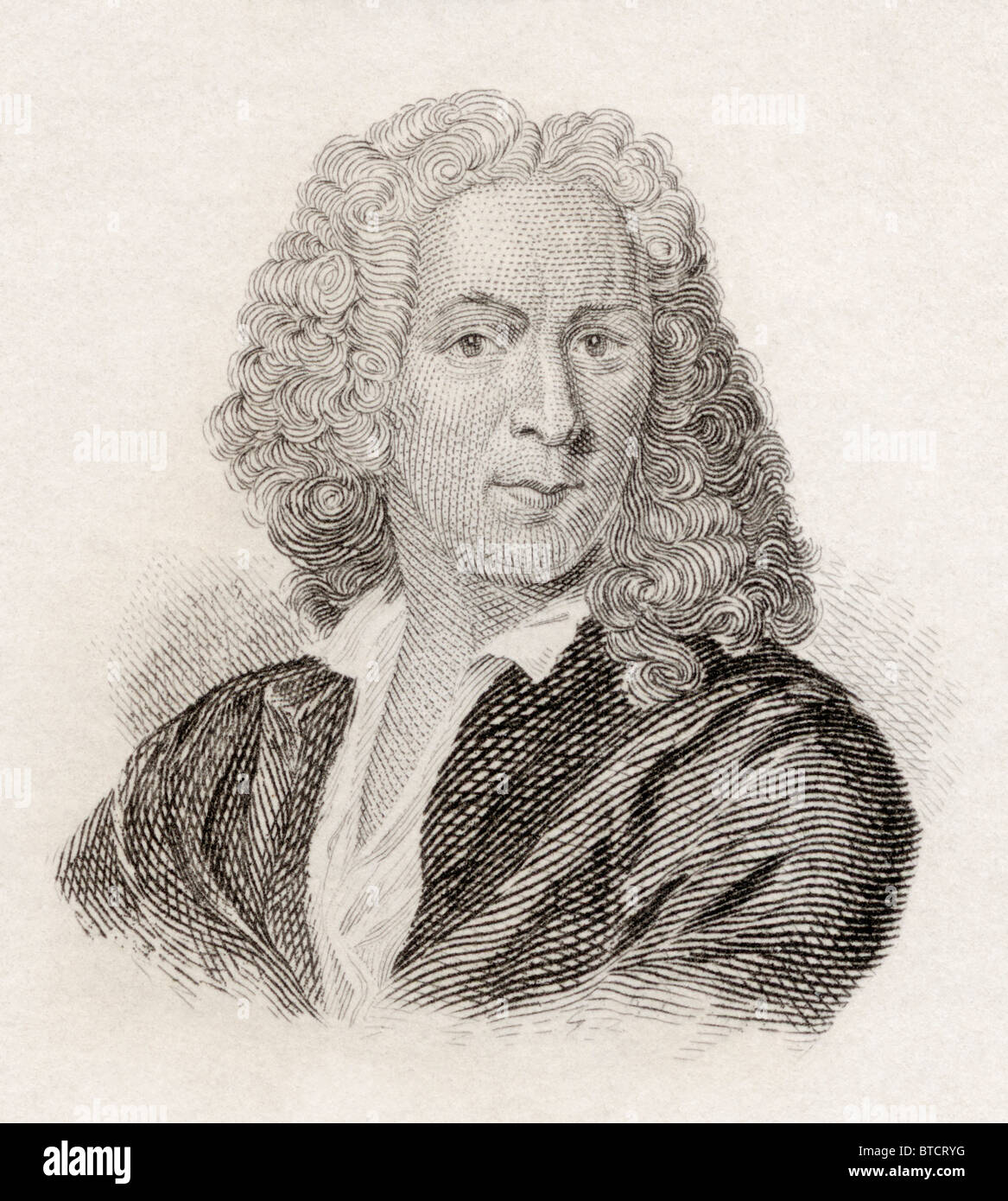 Carl Linnaeus, 1707 to 1778. Swedish botanist, physician and zoologist. From Crabb's Historical Dictionary published 1825. Stock Photo