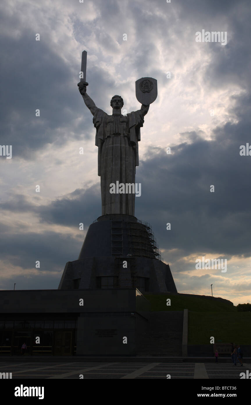 Rodina Mat (Defence of the Motherland Monument) Great Patriotic War (World War II) open air museum Kiev Ukraine Europe Stock Photo
